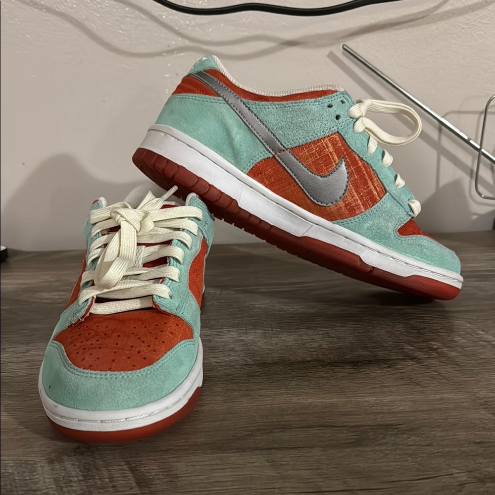 Nike 6.0 Dunk Low in Teal and Orange